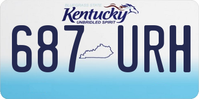 KY license plate 687URH