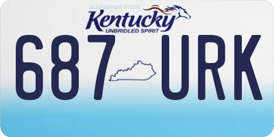 KY license plate 687URK