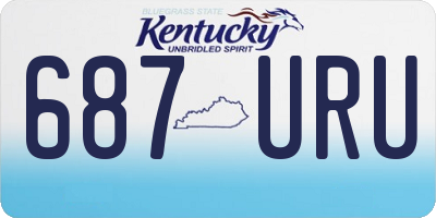 KY license plate 687URU