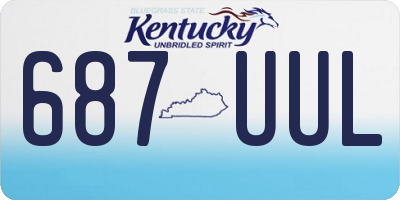 KY license plate 687UUL