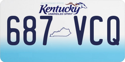 KY license plate 687VCQ