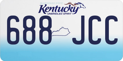 KY license plate 688JCC