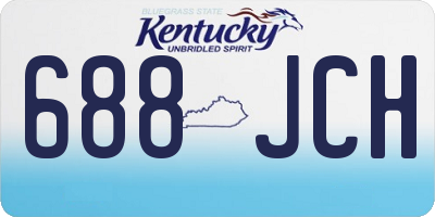 KY license plate 688JCH