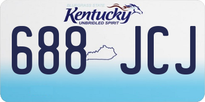 KY license plate 688JCJ