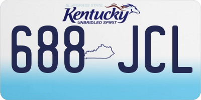 KY license plate 688JCL