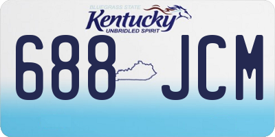 KY license plate 688JCM
