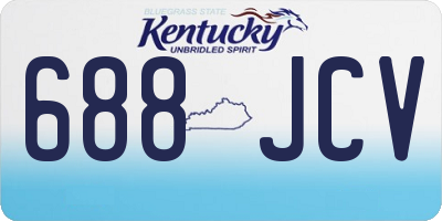 KY license plate 688JCV
