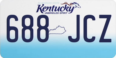 KY license plate 688JCZ