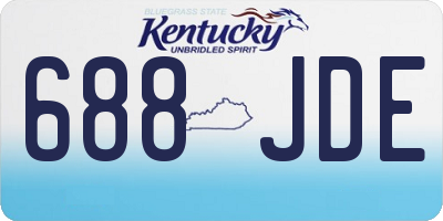 KY license plate 688JDE