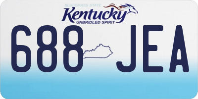 KY license plate 688JEA