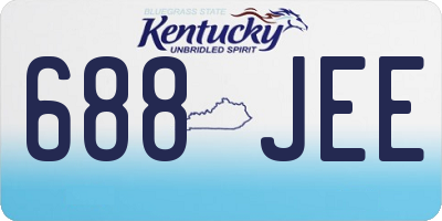 KY license plate 688JEE