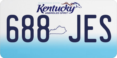 KY license plate 688JES