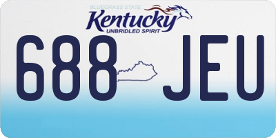 KY license plate 688JEU