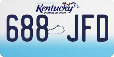 KY license plate 688JFD