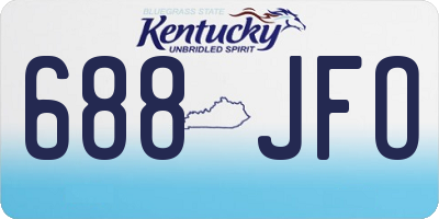 KY license plate 688JFO