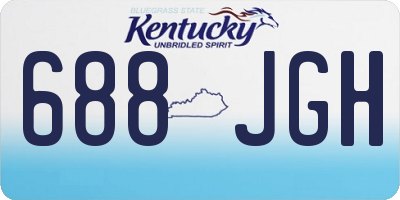 KY license plate 688JGH