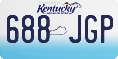 KY license plate 688JGP