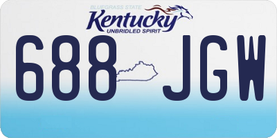KY license plate 688JGW