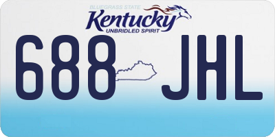 KY license plate 688JHL