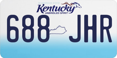 KY license plate 688JHR