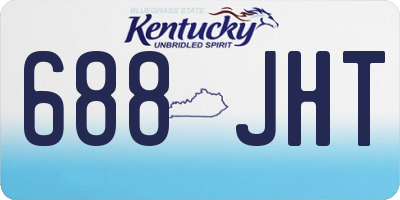 KY license plate 688JHT