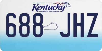 KY license plate 688JHZ