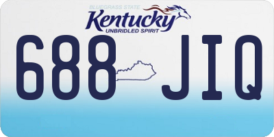 KY license plate 688JIQ
