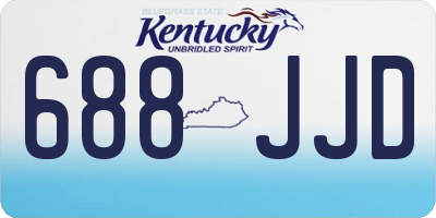 KY license plate 688JJD
