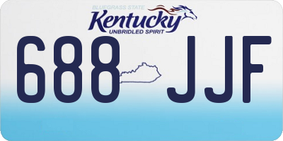 KY license plate 688JJF