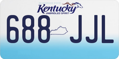 KY license plate 688JJL