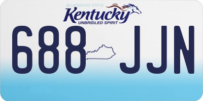 KY license plate 688JJN