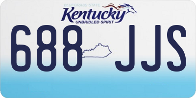 KY license plate 688JJS