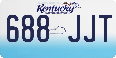 KY license plate 688JJT