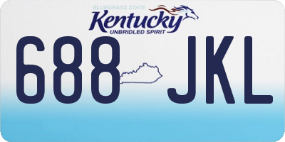 KY license plate 688JKL