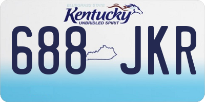 KY license plate 688JKR