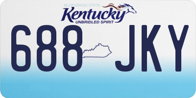 KY license plate 688JKY