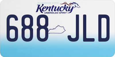 KY license plate 688JLD