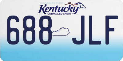 KY license plate 688JLF