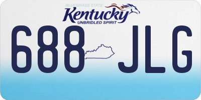 KY license plate 688JLG