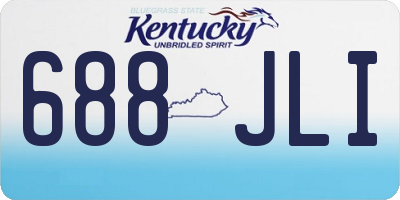 KY license plate 688JLI