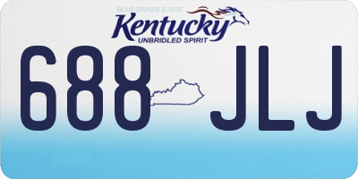 KY license plate 688JLJ