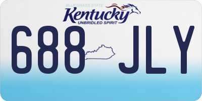 KY license plate 688JLY