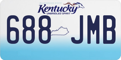 KY license plate 688JMB
