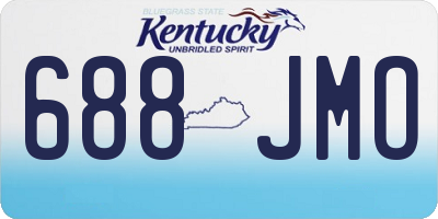 KY license plate 688JMO