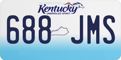 KY license plate 688JMS