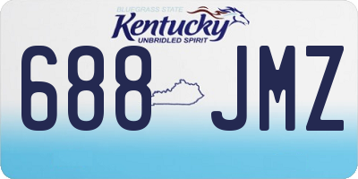 KY license plate 688JMZ