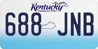 KY license plate 688JNB