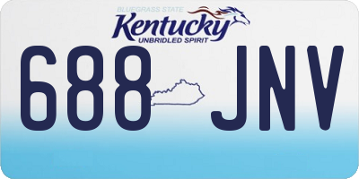 KY license plate 688JNV