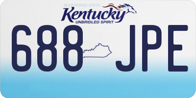 KY license plate 688JPE