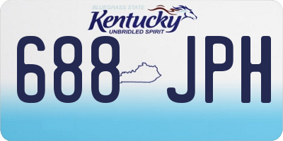 KY license plate 688JPH
